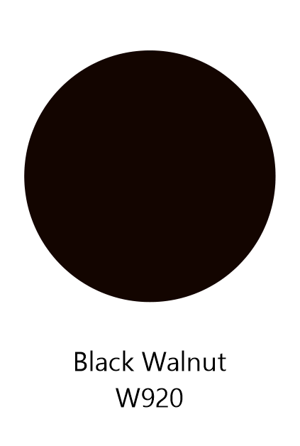 Black Walnut W920 plantation shutter colour sample