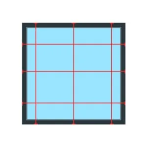 Face fit plantation shutter measurement diagram