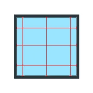 Recess fit plantation shutter width and drop measurement diagram