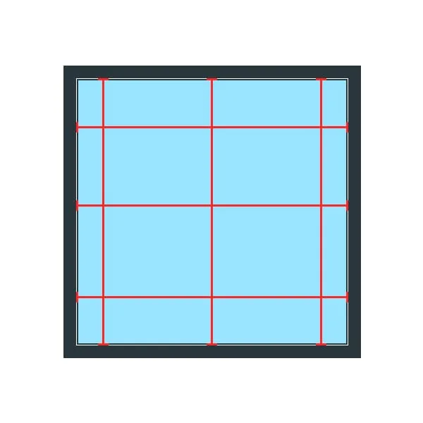 Recess measuring guide image